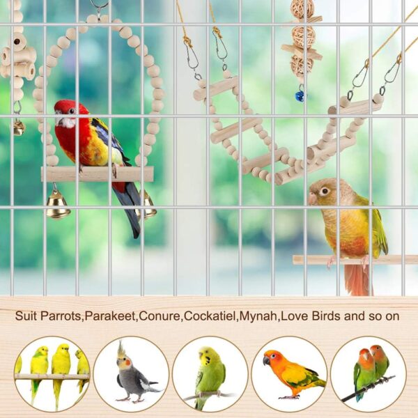 71QAyYNbPeL._AC_SL1001_ Bird Parrot Swing Toys