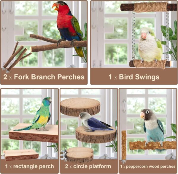 7-Piece Bird Perches for Cage
